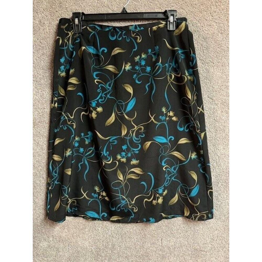 Sag Harbor Skirt Petite Large Floral Cottagecore 90s Y2K Whimsigoth Office Fall